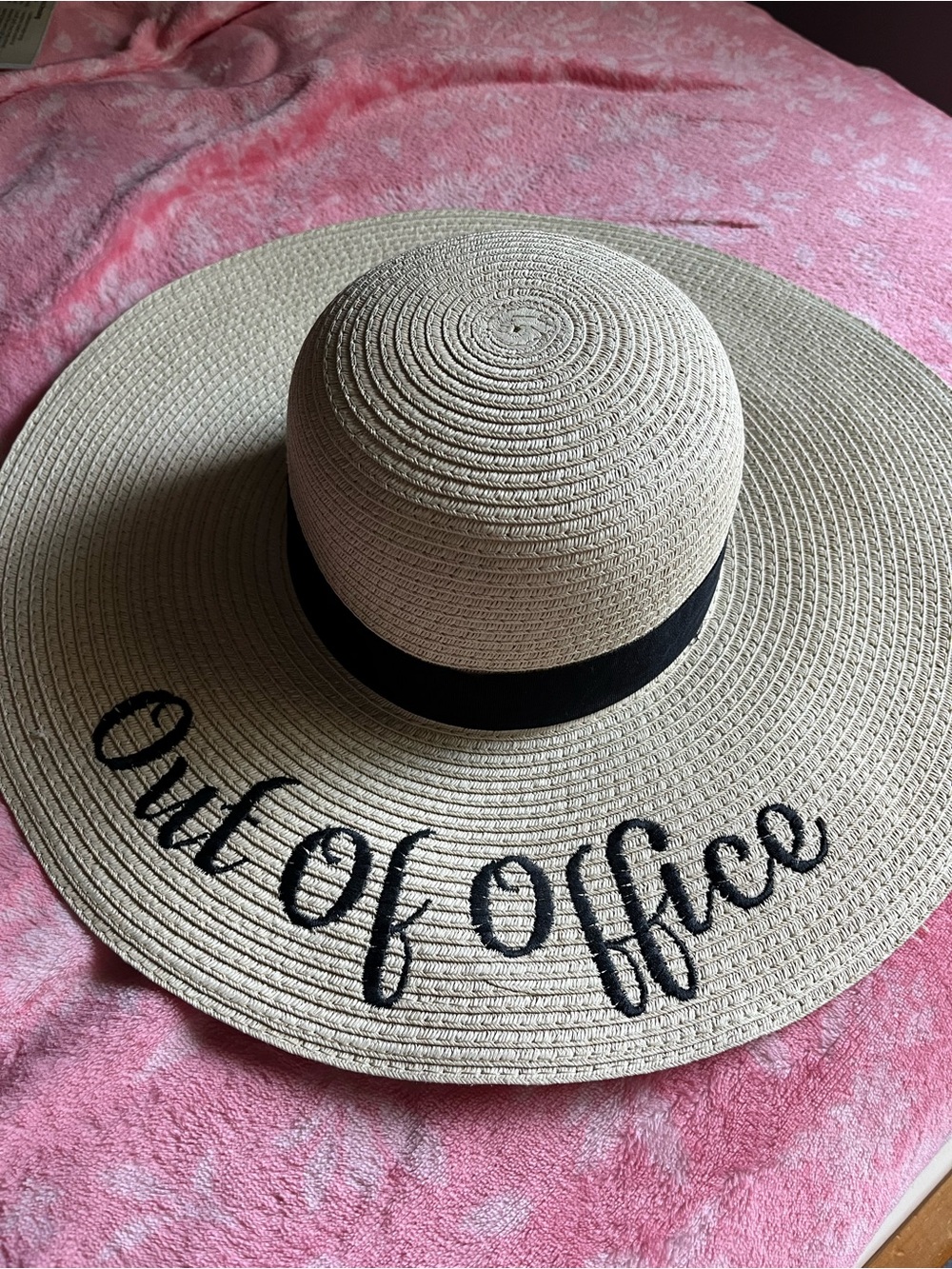 Straw summer beach hat